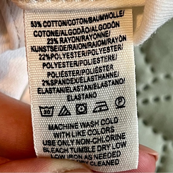 Free People White Denim Zip-Back Mini Skirt - Size 0 - Picture 3 of 6